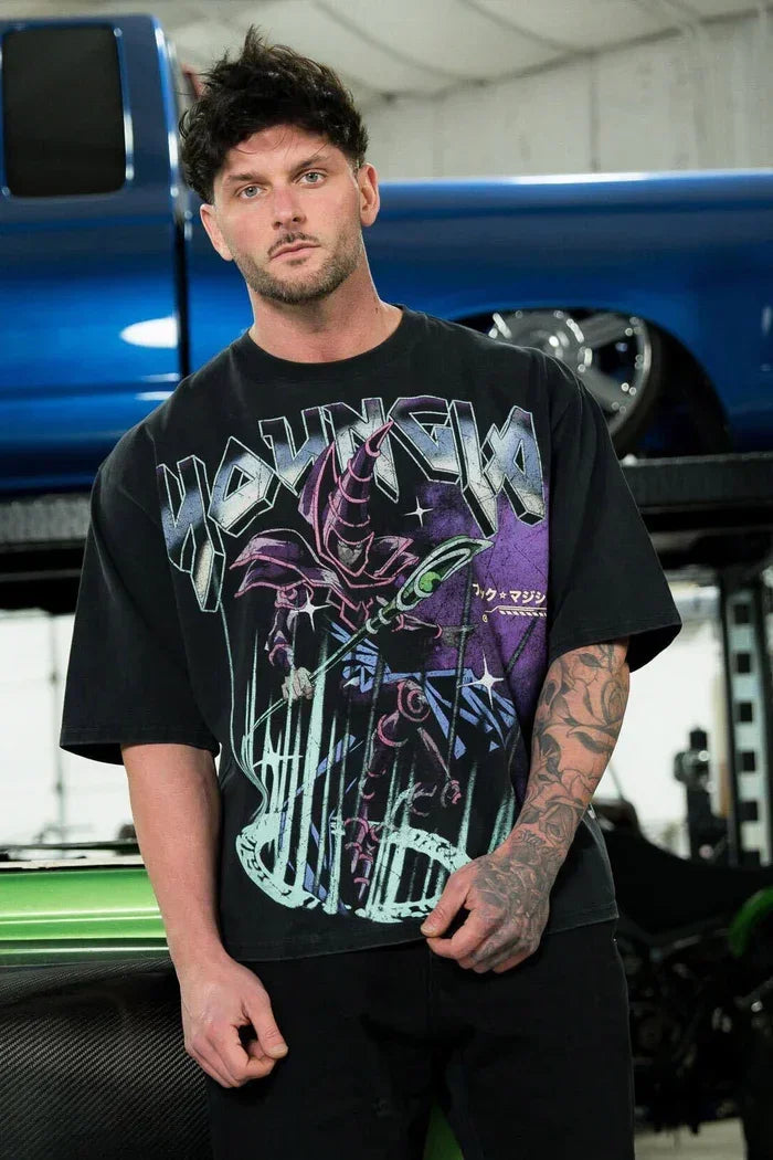 YA Fashion Brand Oversized T-shirt Street Leisure Breathable Sports T Shirt Animation Graphic Tee Clothing Kids Tops