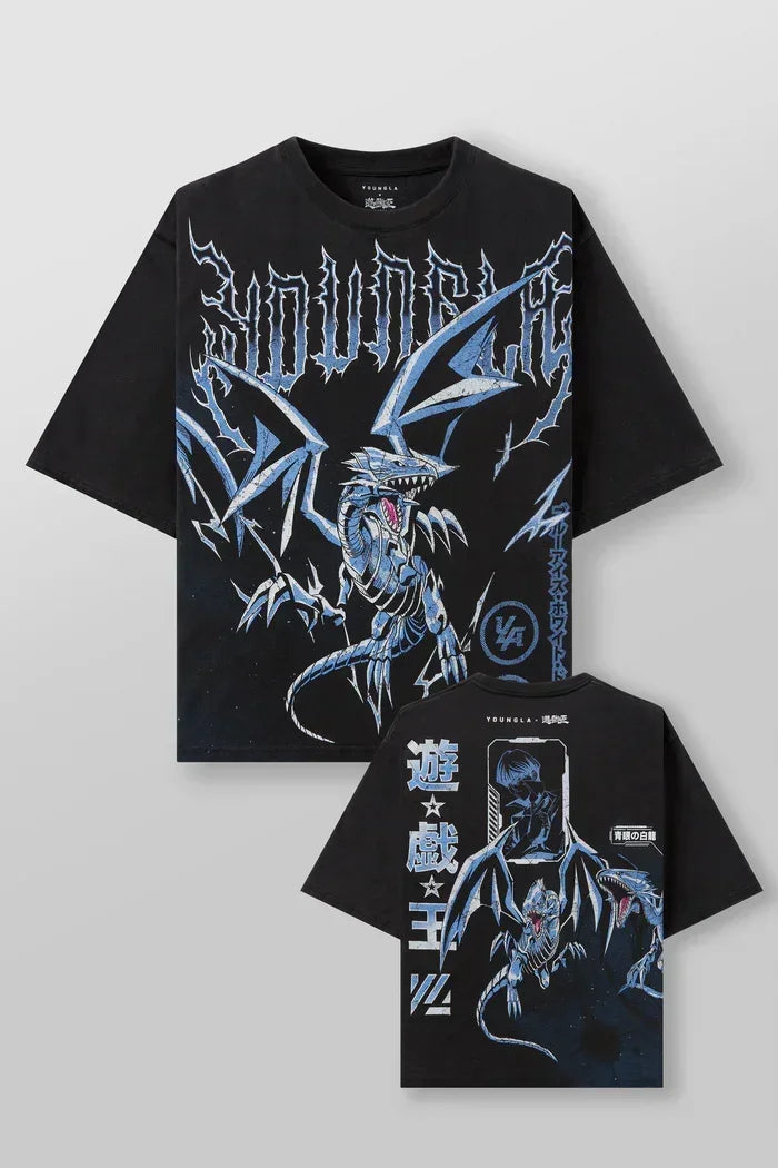 YA Fashion Brand Oversized T-shirt Street Leisure Breathable Sports T Shirt Animation Graphic Tee Clothing Kids Tops