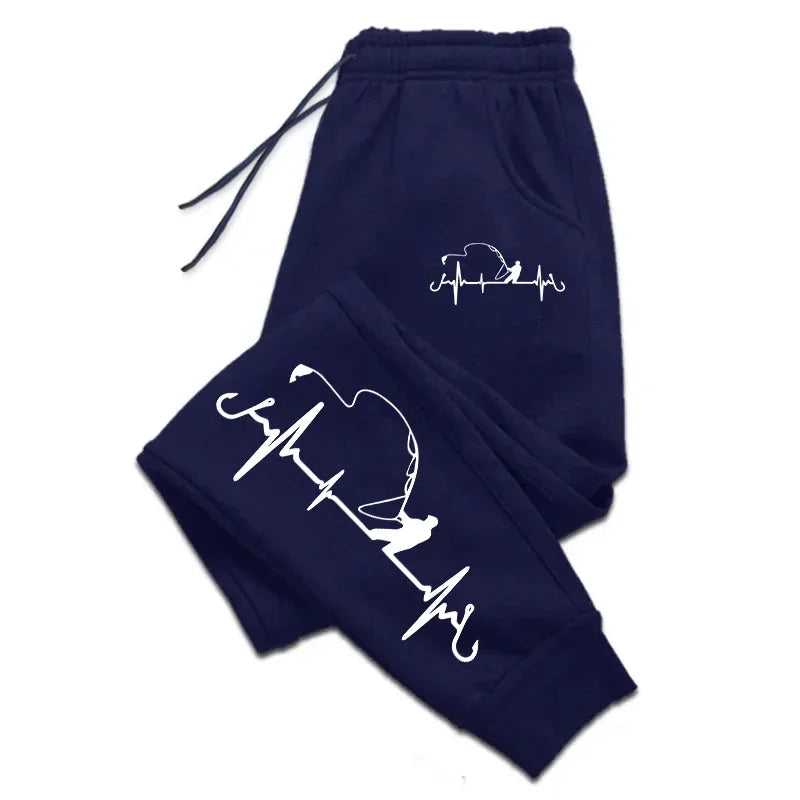 Jogging Pants Hot Sales Mens Sweatpants Fashion Printing Versatile Gym Quality Comfortable Soft Sport Casual Trousers Drawstring