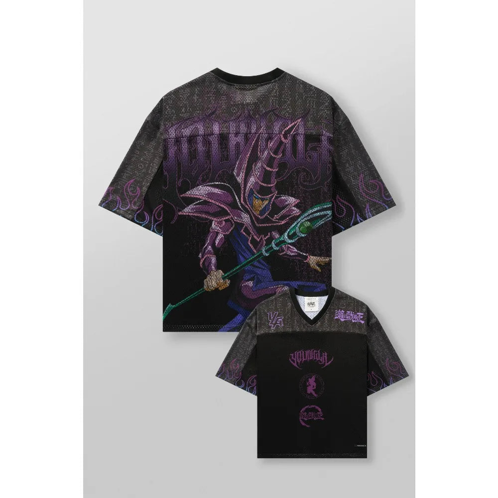 YA Trendy Brand Oversized T-shirt Street Leisure Breathable Large Washed Material Tshirt Animation Graphic Tee Short Sleeve Top