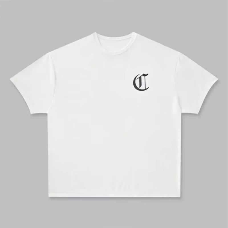 2025 Oversize T-shirt Gym Men's Sports T Shirt Summer Male Cotton Fitness Bodybuilding Workout Shirts Short Sleeve Tees Tops